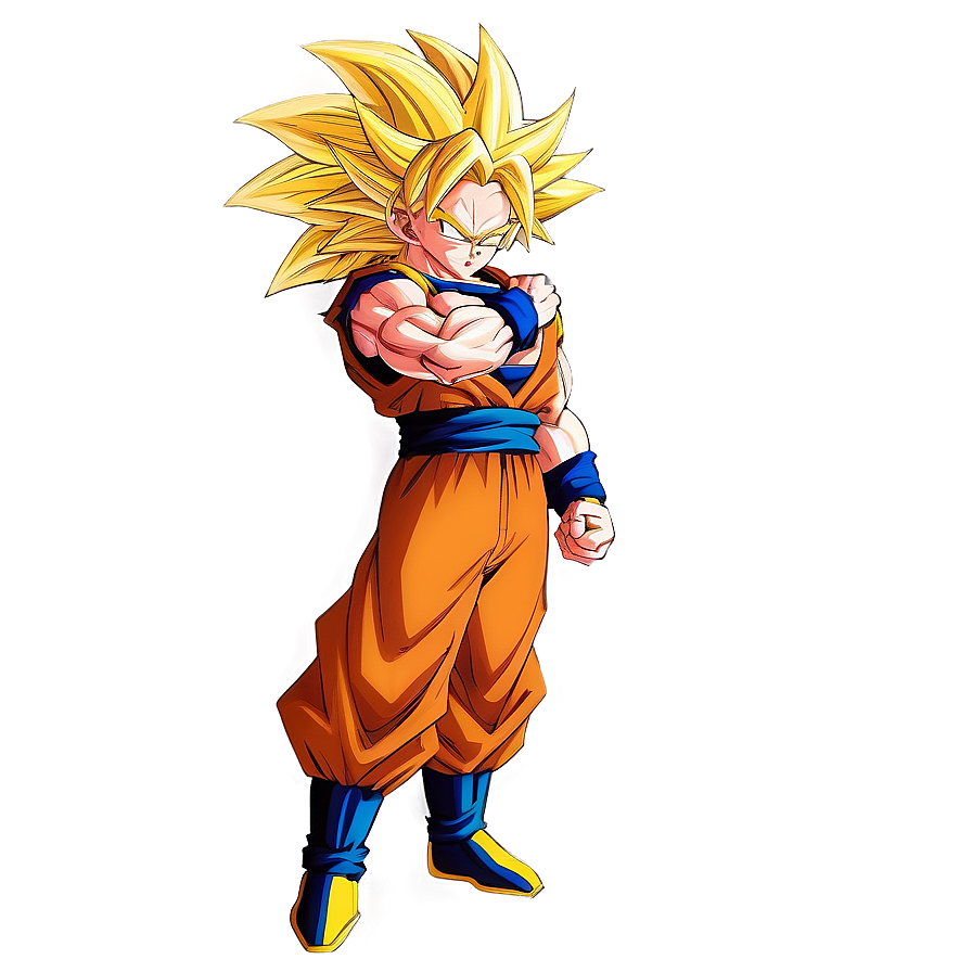 Majestic Ssj3 Goku Artwork Png Ltk PNG Image