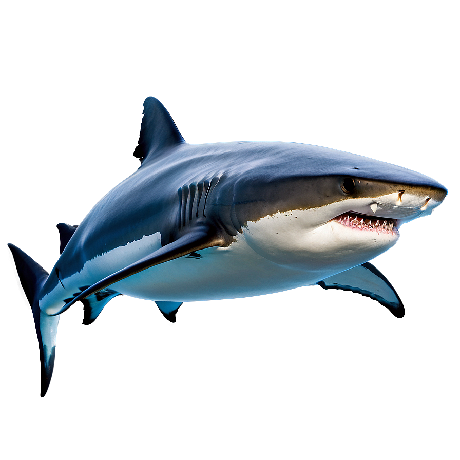 Majestic Tiger Shark In Motion Png Thc PNG Image