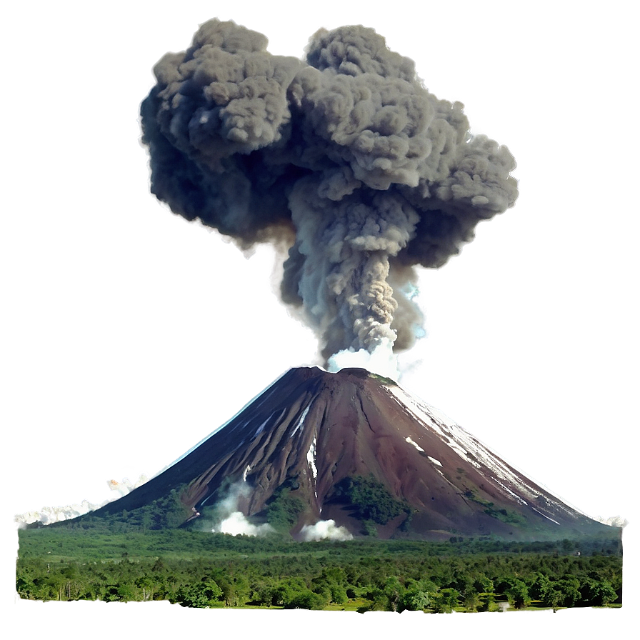 Majestic Tropical Volcano Png 06112024 PNG Image