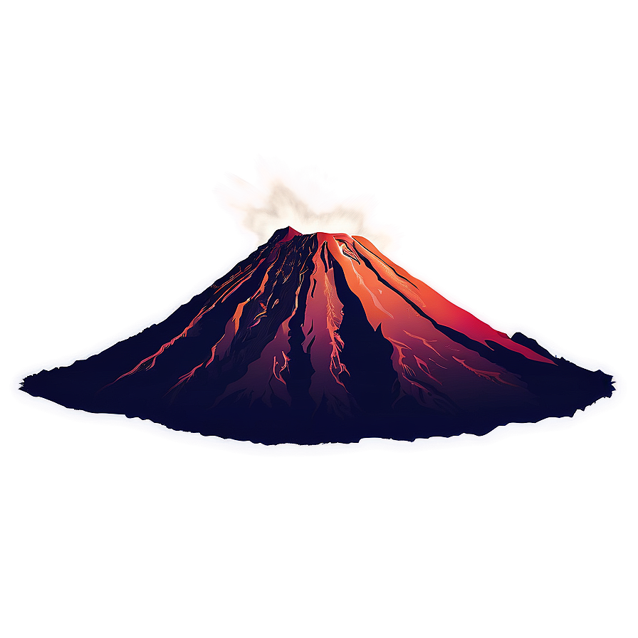 Majestic Volcano Peak Png Rfs PNG Image