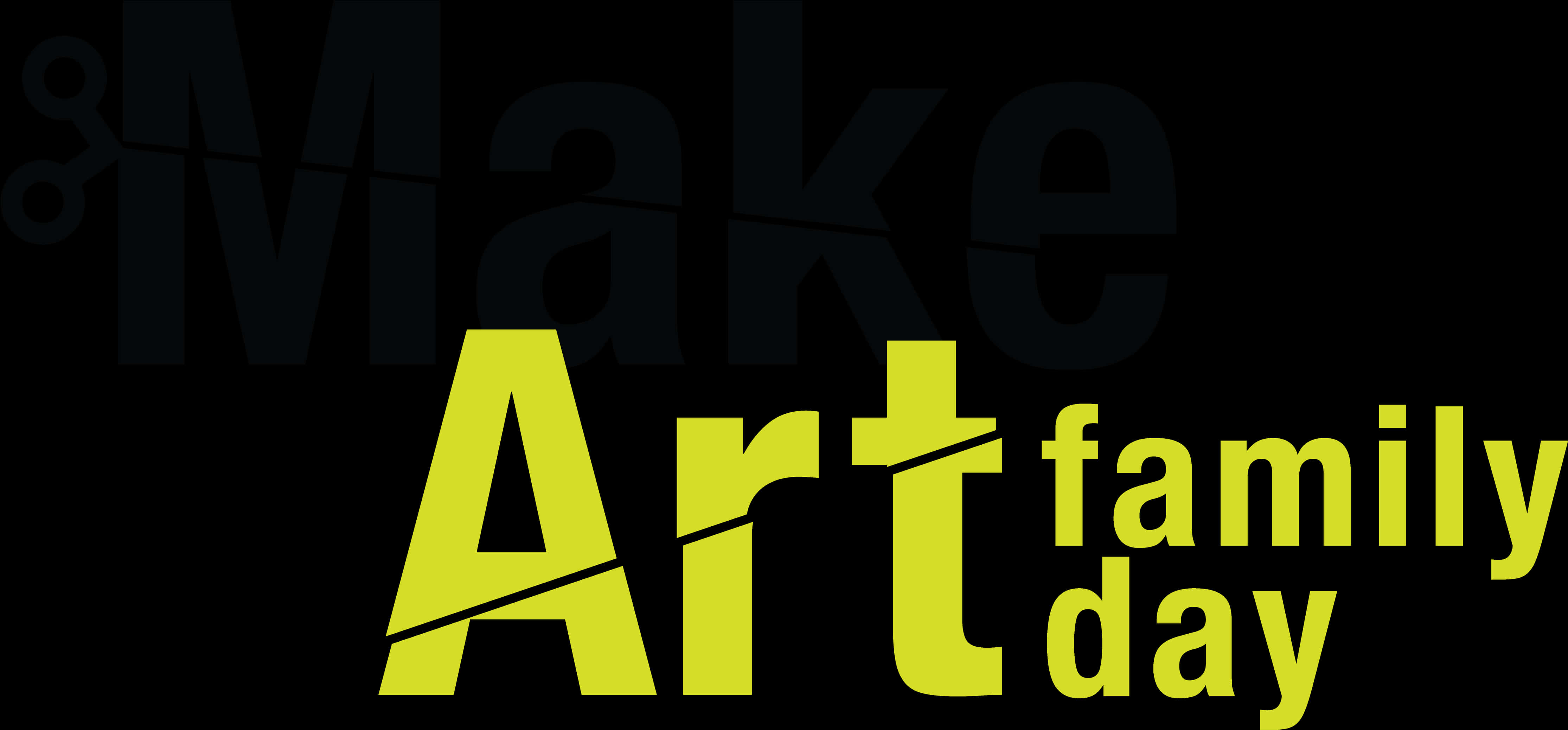 Make Art Family Day Graphic PNG Image