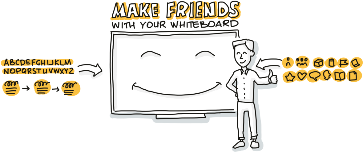 Make Friends With Your Whiteboard PNG Image