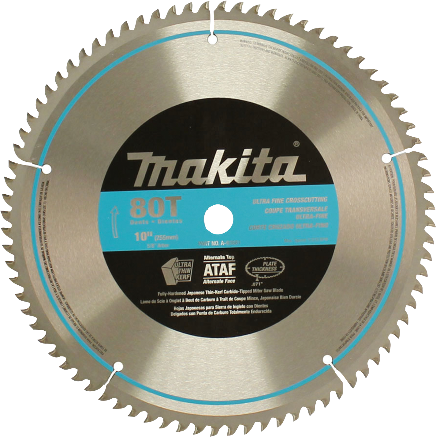 Makita Circular Saw Blade80 T PNG Image