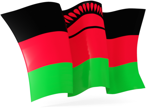 Malawi Flag Waving PNG Image