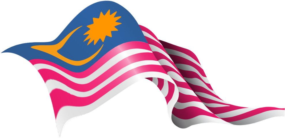 Malaysian Flag Waving PNG Image