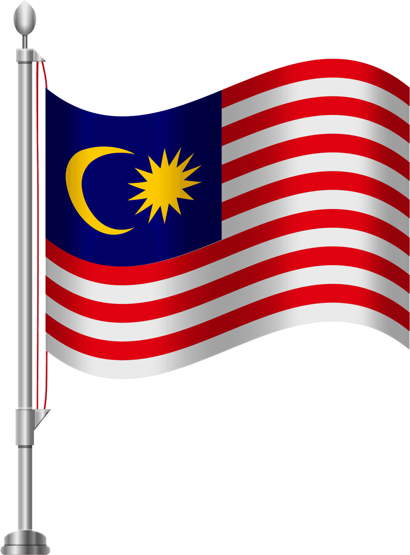 Malaysian Flagon Pole PNG Image