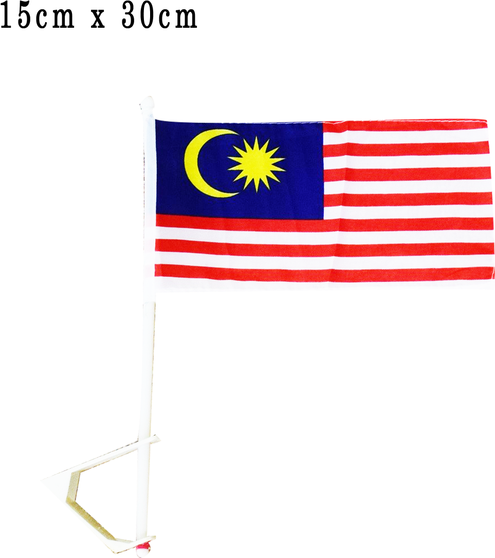 Malaysian Flagon Pole15x30cm PNG Image