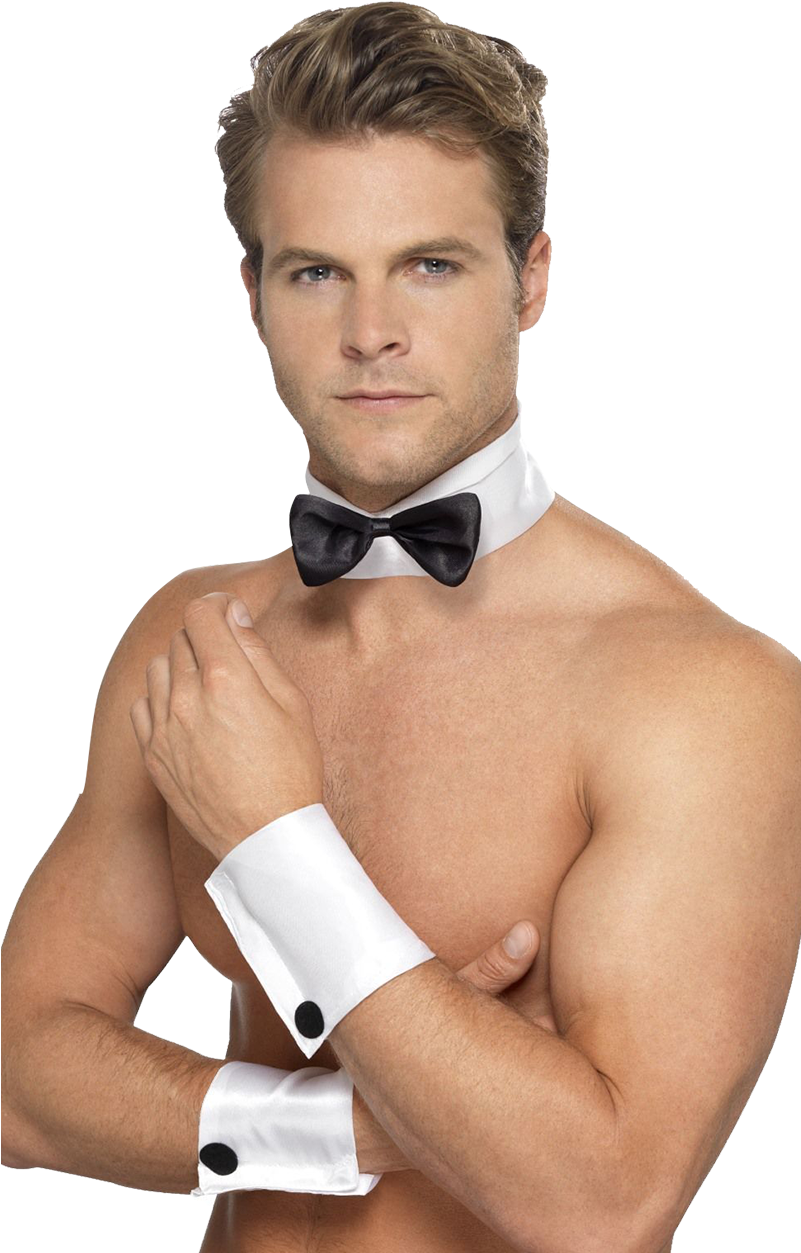 Male Entertainerwith Bow Tie PNG Image