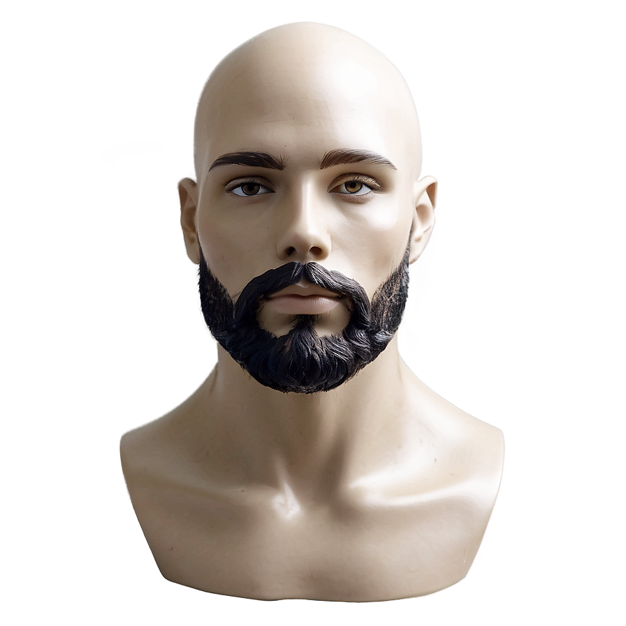 Male Mannequin Head With Beard Png 20 PNG Image