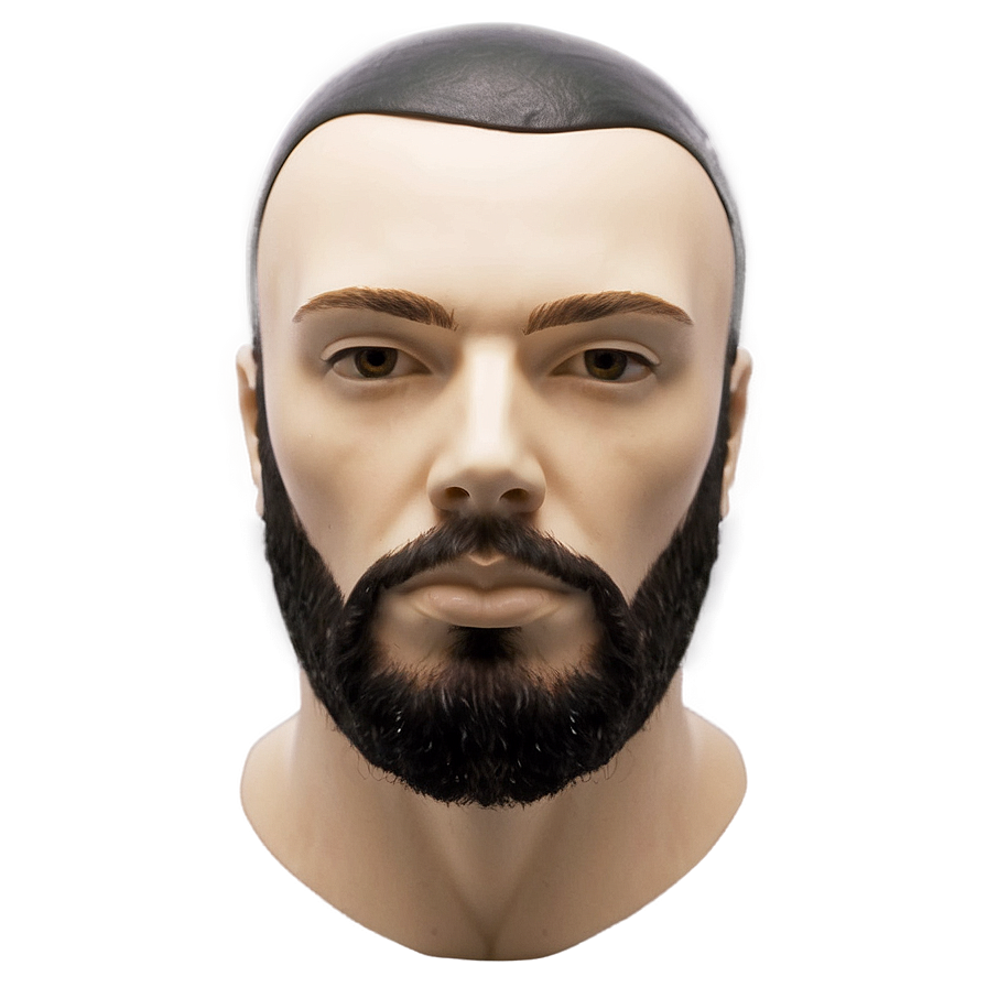 Male Mannequin Head With Beard Png Vtc88 PNG Image