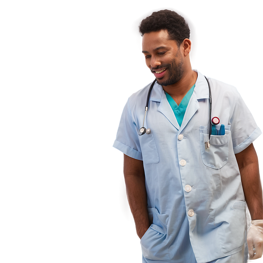 Male Nurse In Action Png Yvo PNG Image