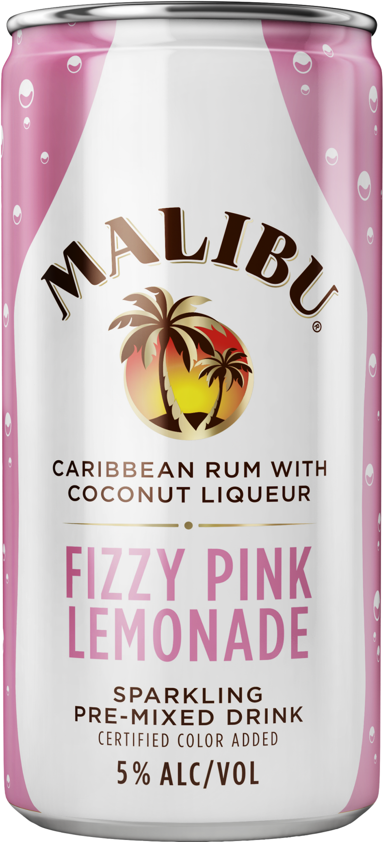 Malibu Fizzy Pink Lemonade Can PNG Image