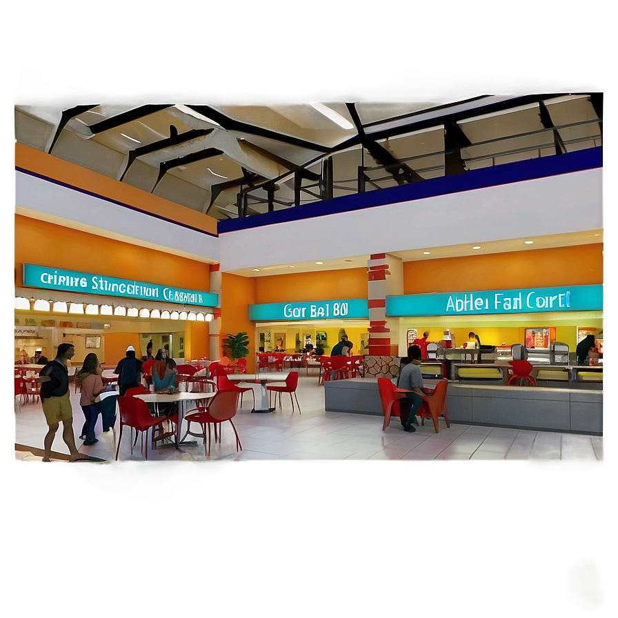 Mall Food Court Png Kaf PNG Image