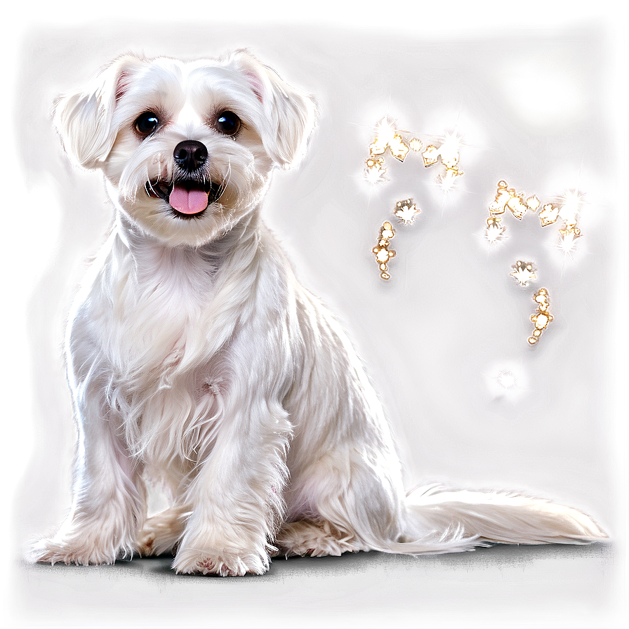 Maltese With Sparkling Eyes Png Bsn52 PNG Image