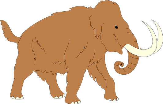 Mammoth_ Illustration_ Vector PNG Image