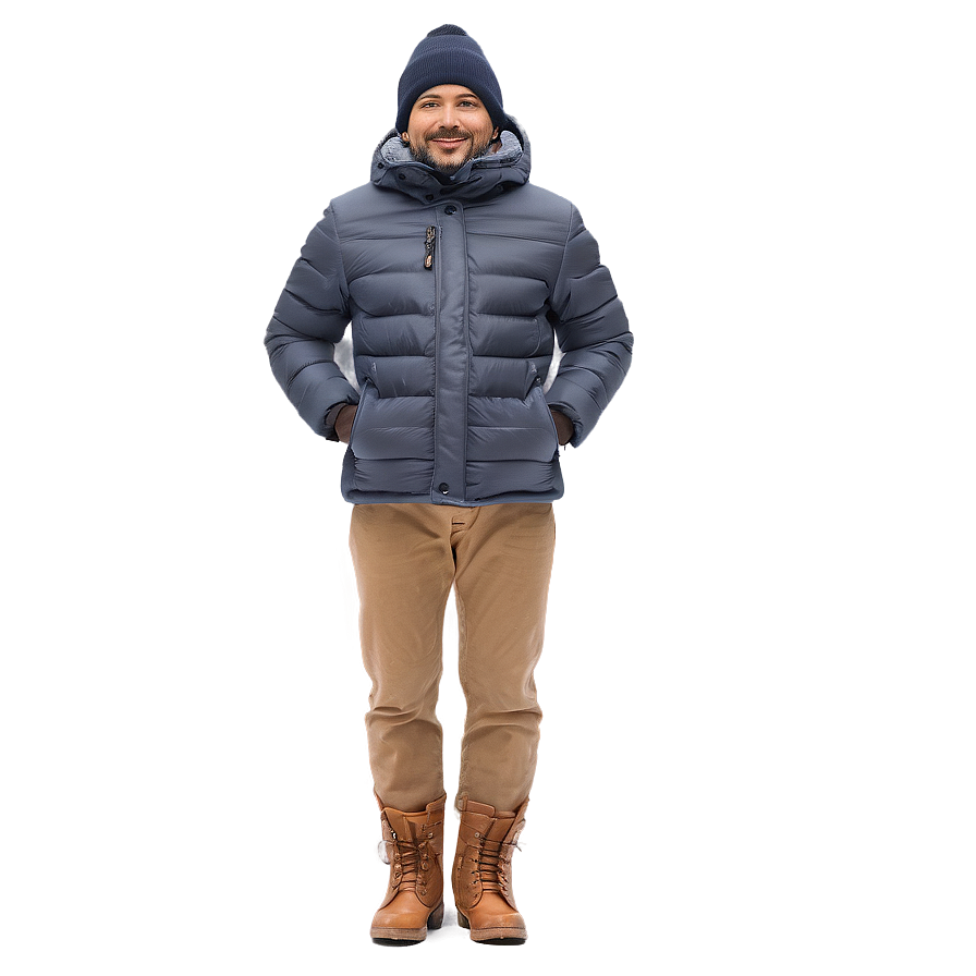 Man In Winter Clothing Png Kah50 PNG Image