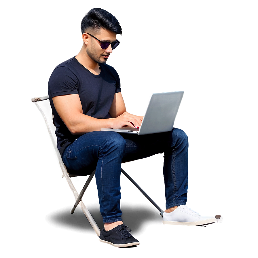 Man On Laptop Png 88 PNG Image