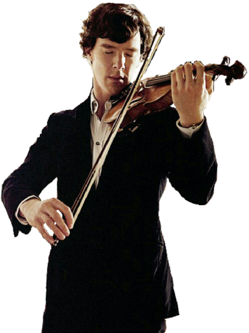 Man Playing Violin PNG Image