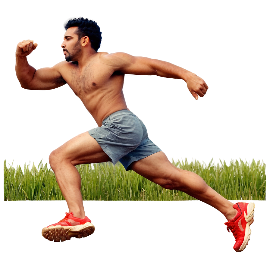 Man Running Across Field Png 38 PNG Image