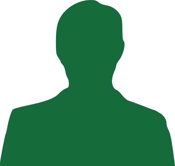 Man Silhouette Profile View PNG Image