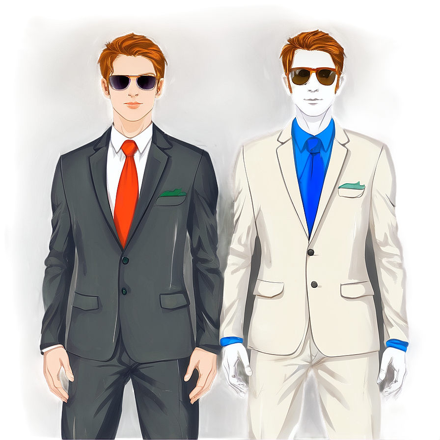 Man Suit And Sunglasses Png 1 PNG Image