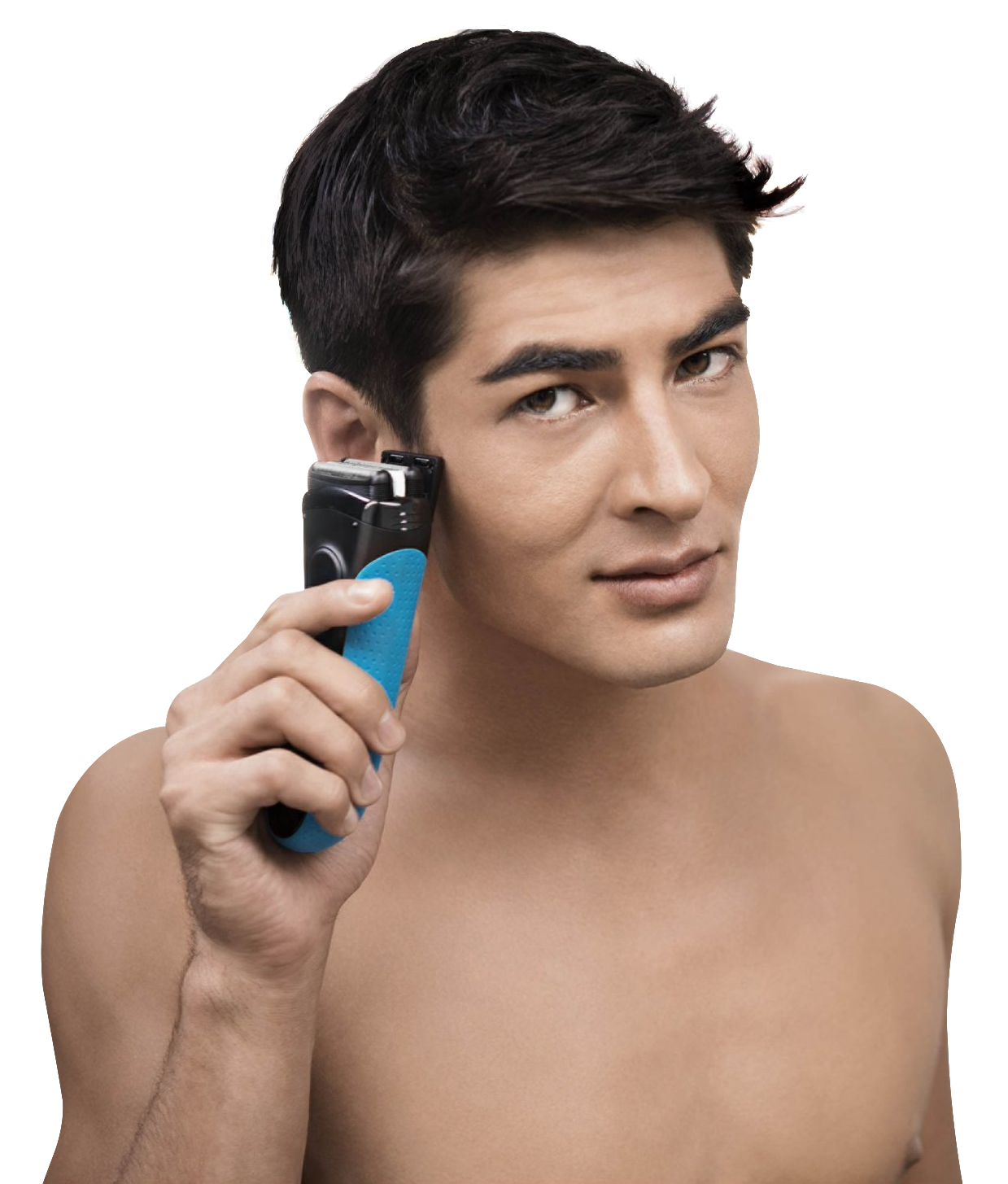 Man Using Electric Trimmer PNG Image