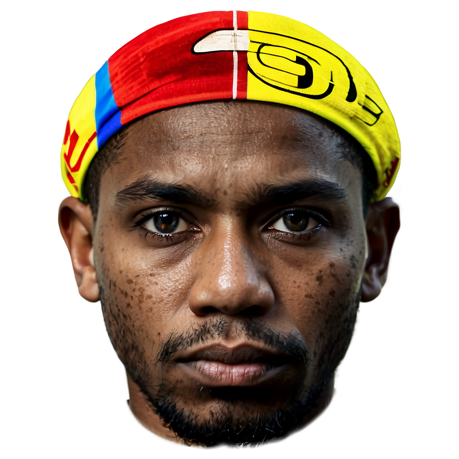 Man With Headband Portrait PNG Image