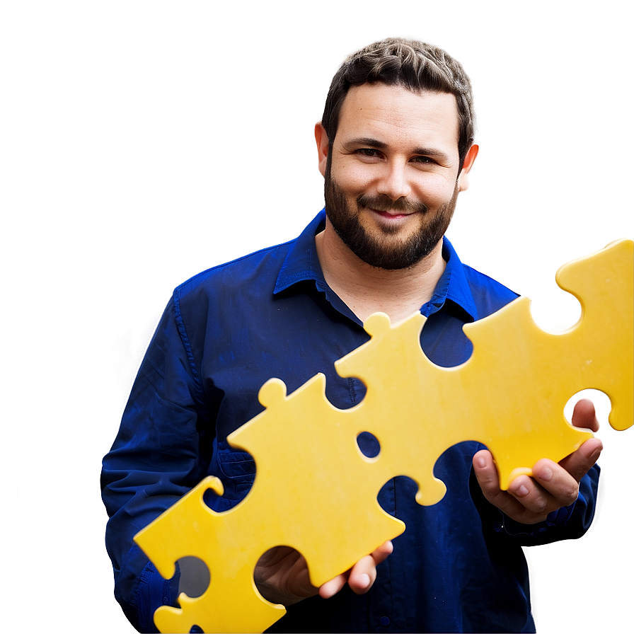 Man With Puzzle Piece Png Ftv94 PNG Image