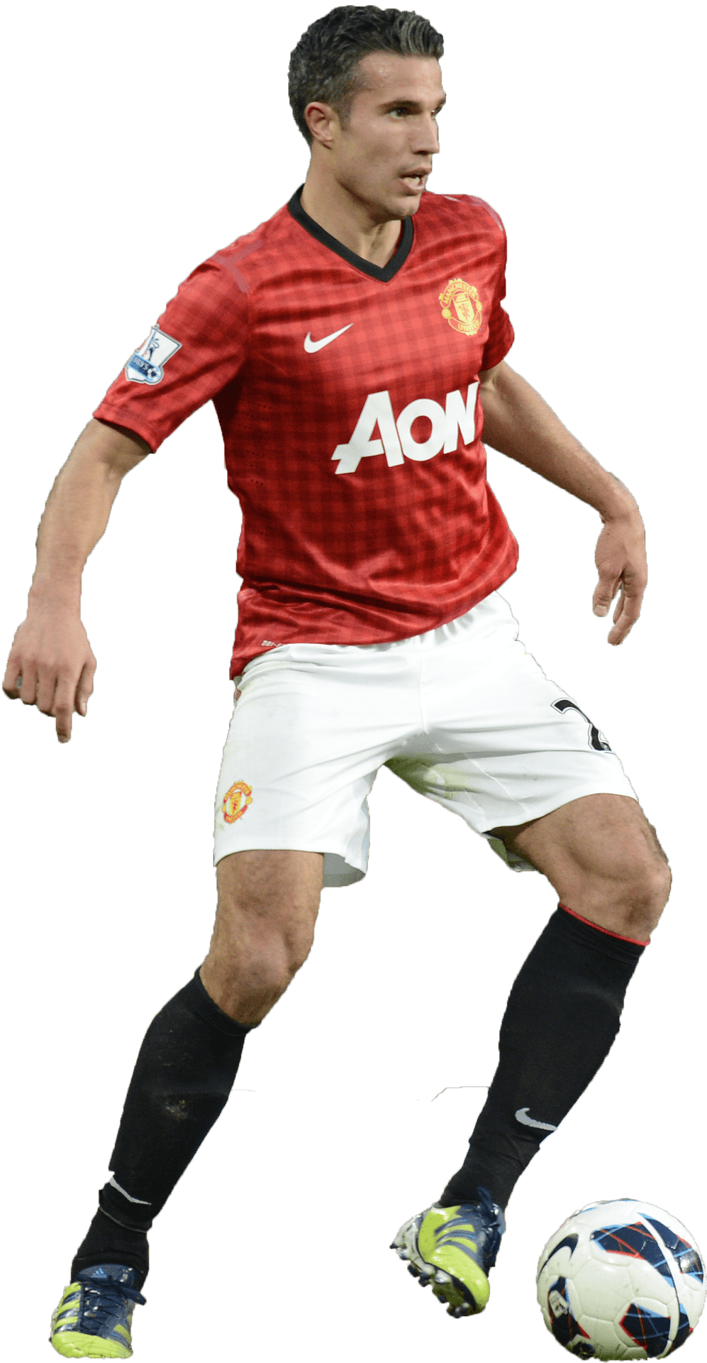 Manchester United Player Action Shot PNG Image