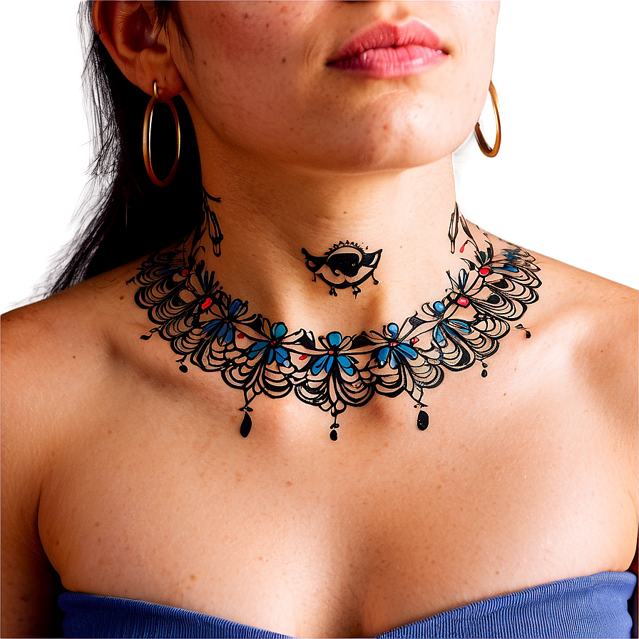 Mandala Neck Tattoo Collections Png Biu42 PNG Image