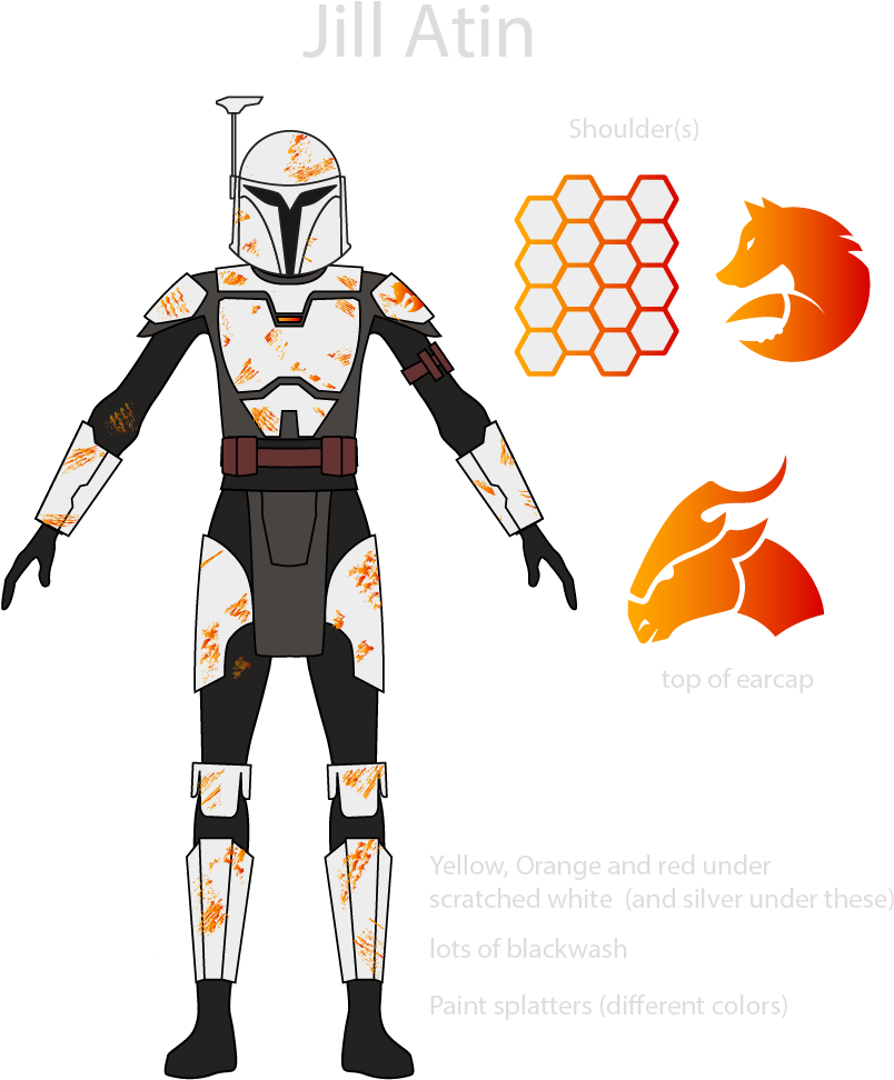 Mandalorian Armor Design Jill Atin PNG Image