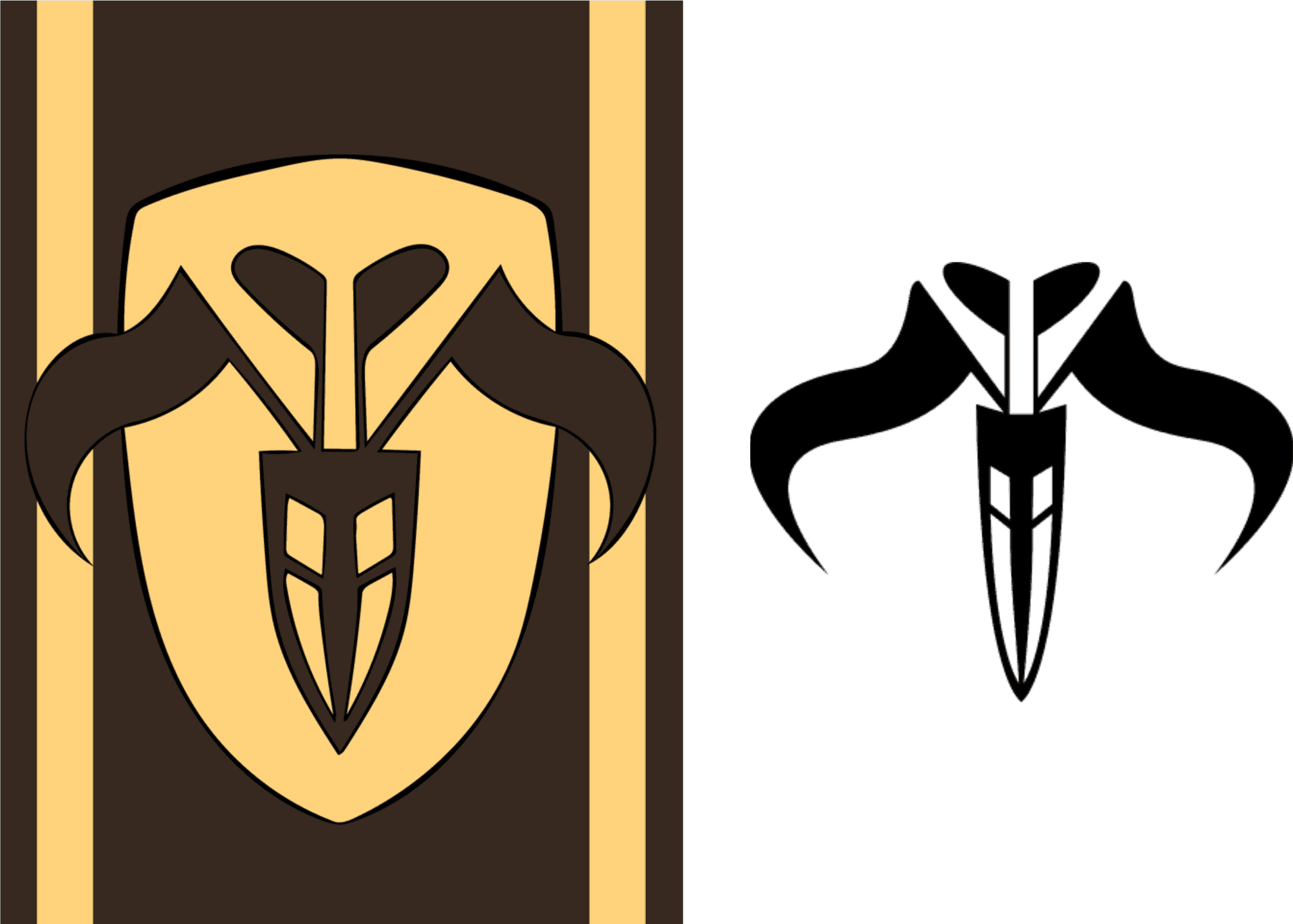 Mandalorian Crests Comparison PNG Image