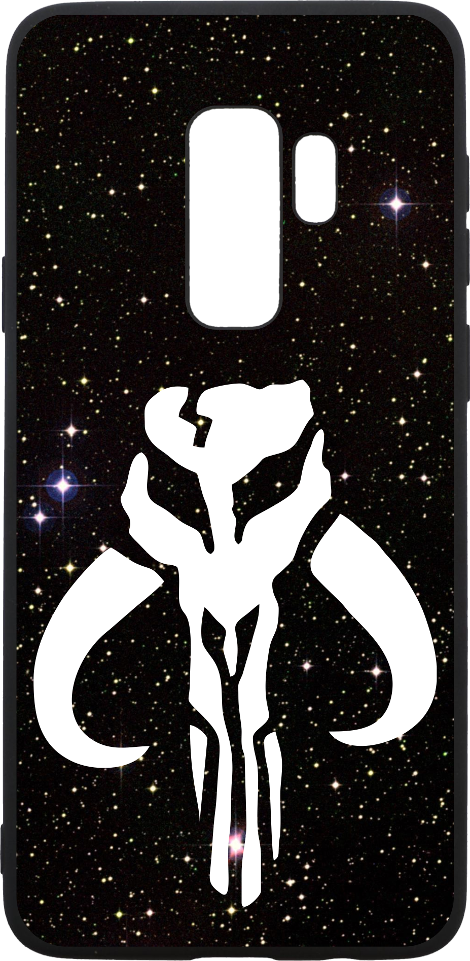 Mandalorian Symbol Space Background Phone Case PNG Image