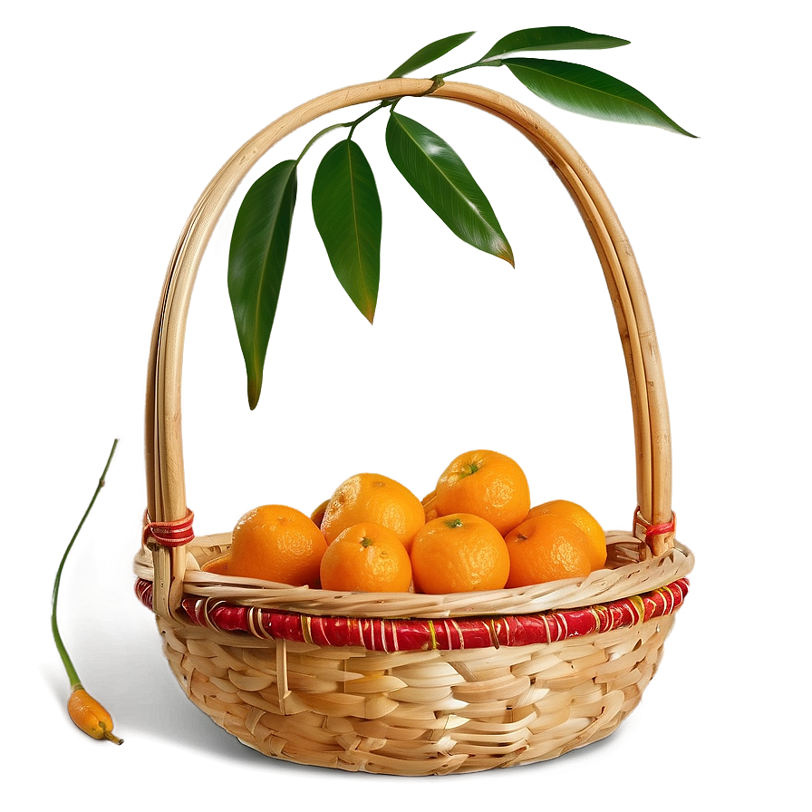 Mandarin Basket Png Npx21 PNG Image