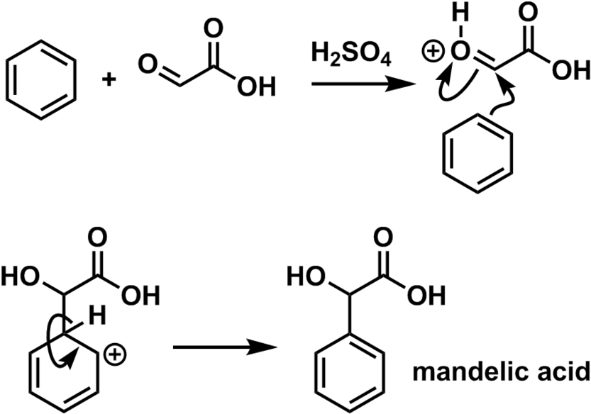 Mandelic Acid Synthesis Reaction PNG Image