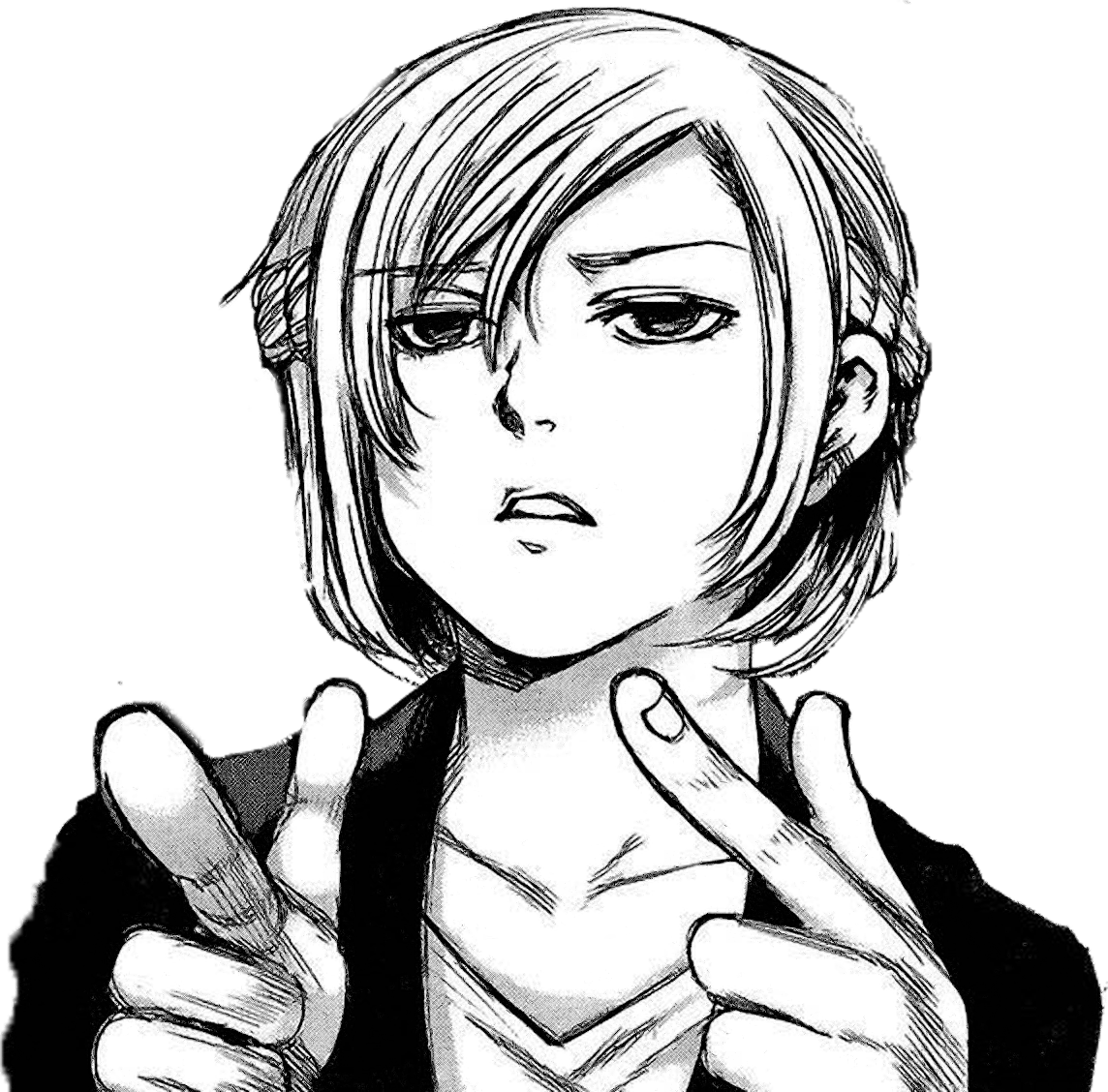 Manga_ Character_ Peace_ Sign PNG Image