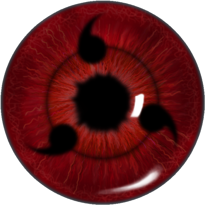 Mangekyou Sharingan Eye Closeup PNG Image