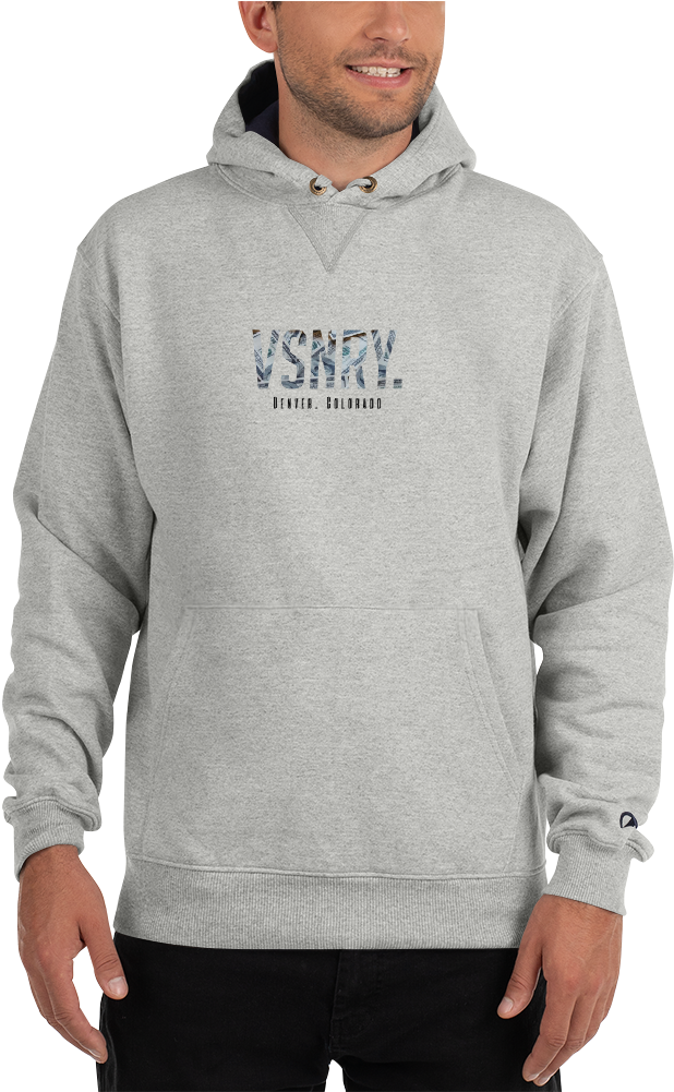 Manin Grey Hoodie Mockup PNG Image