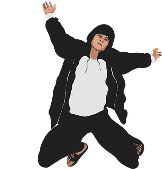 Manin Hoodie Dancing PNG Image