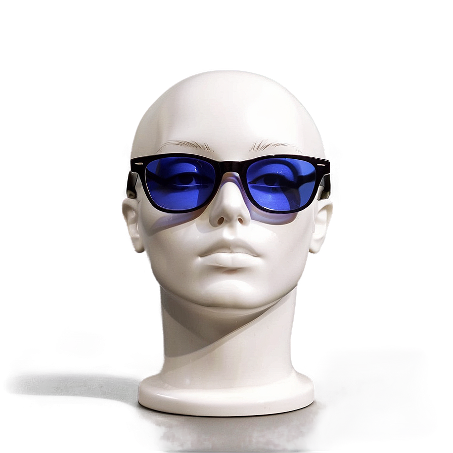 Mannequin Head With Glasses Display Png Dmm PNG Image