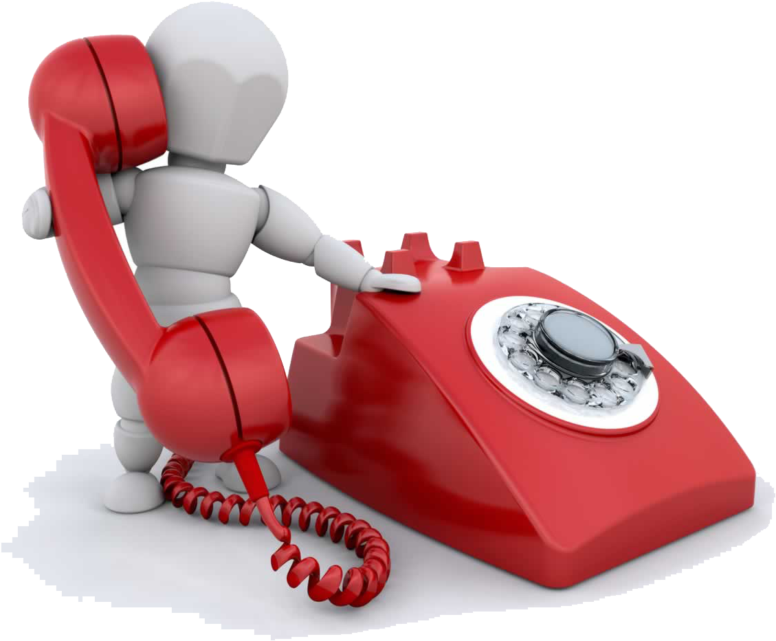 Mannequin Using Rotary Phone PNG Image