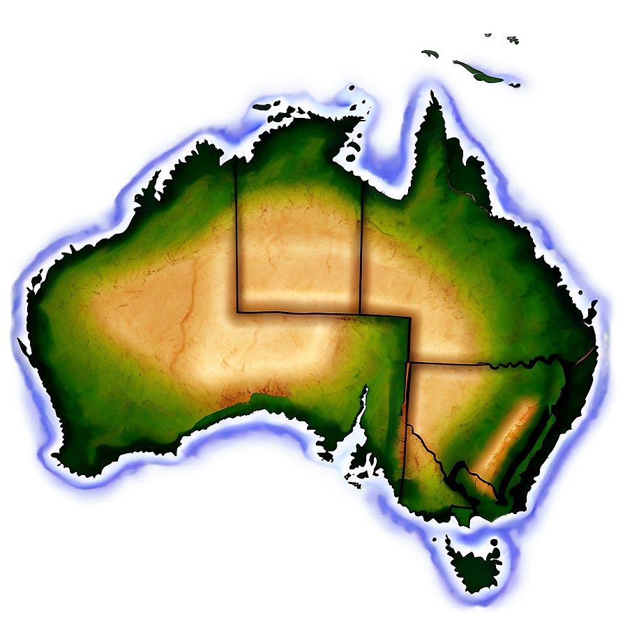 Map Of Australia Png Knr54 PNG Image