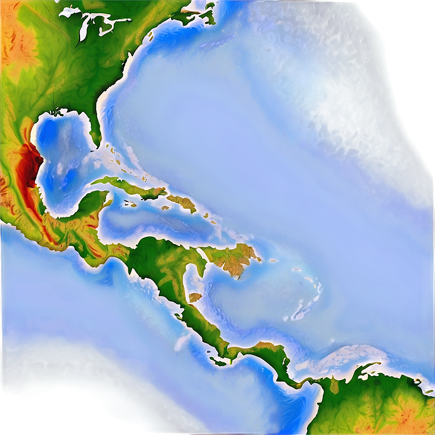 Map Of The Caribbean Png 96 PNG Image