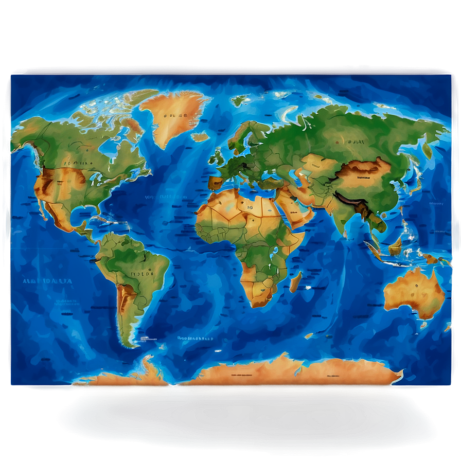 Map Of The World A PNG Image