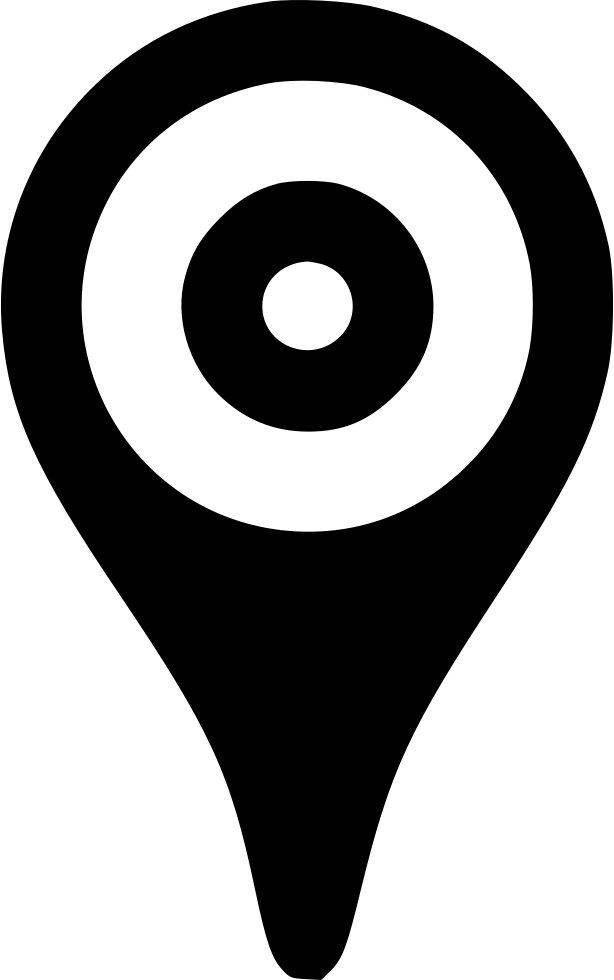 Map Pin Icon Black PNG Image