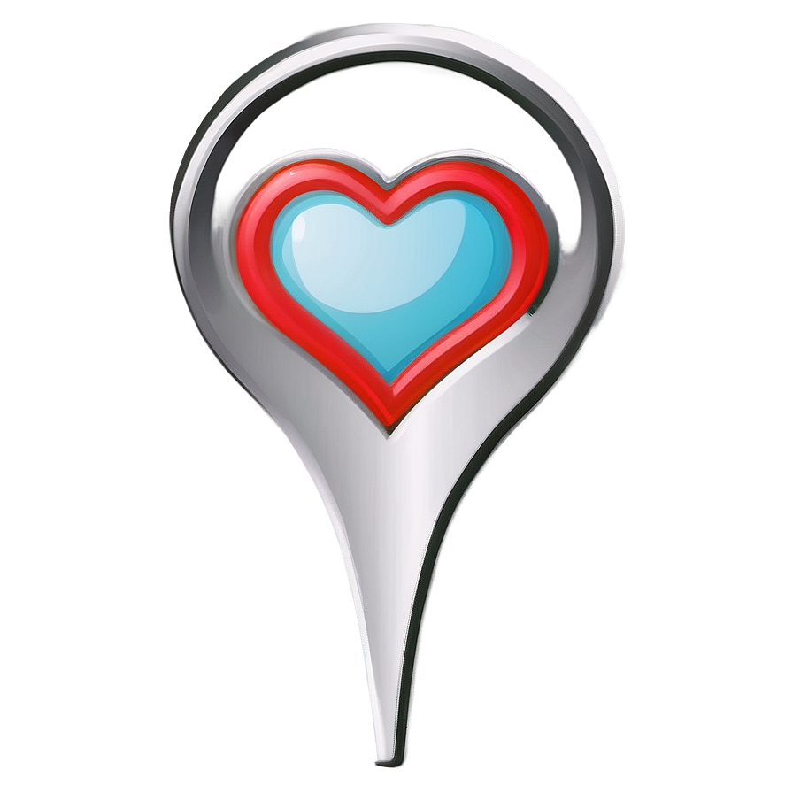 Map Pin With Heart Png Dst99 PNG Image