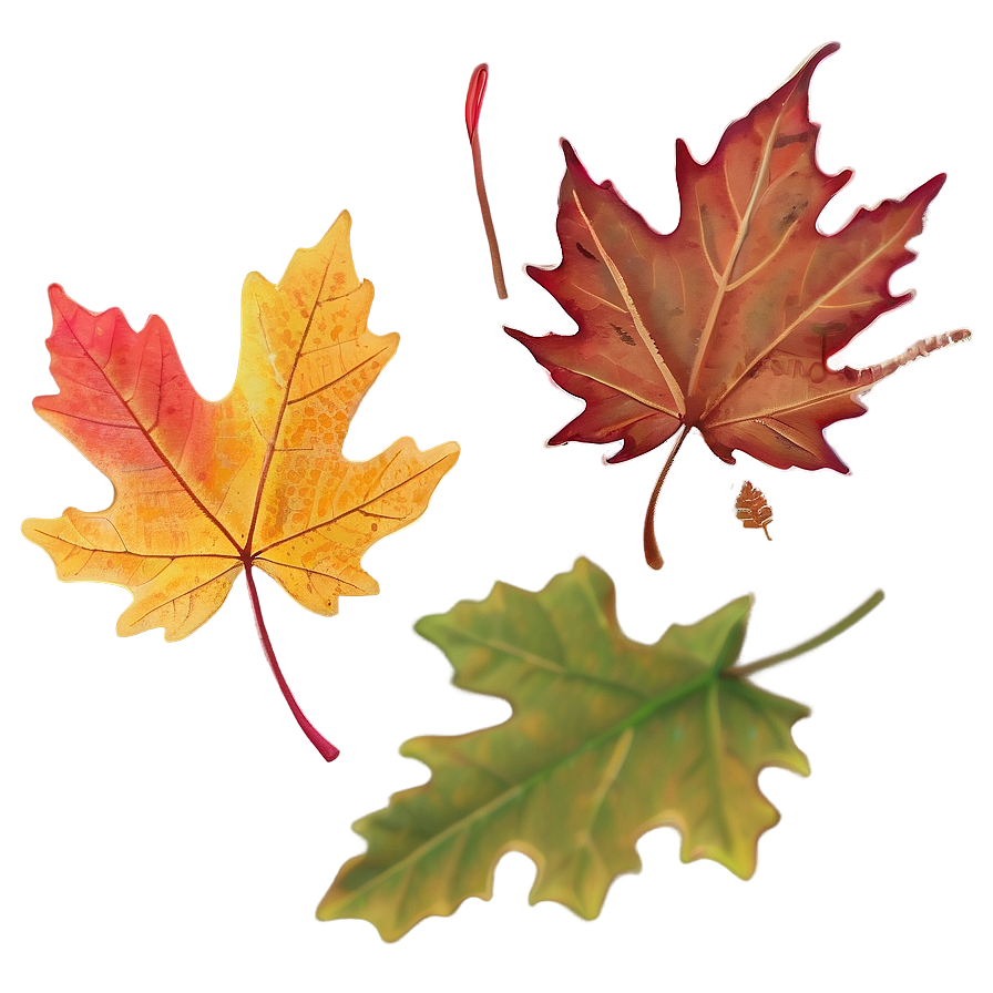 Maple Leaves Autumn Png Iqn26 PNG Image