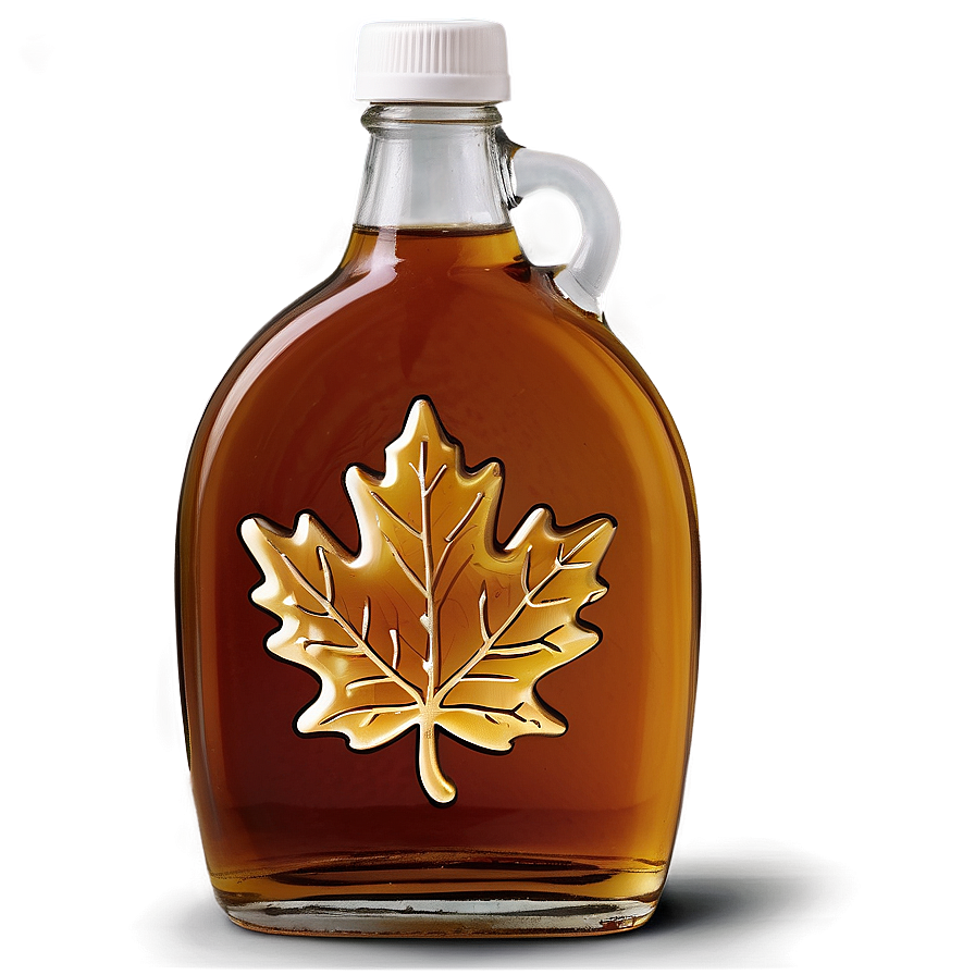 Maple Syrup Leaf Bottle Png 06212024 PNG Image