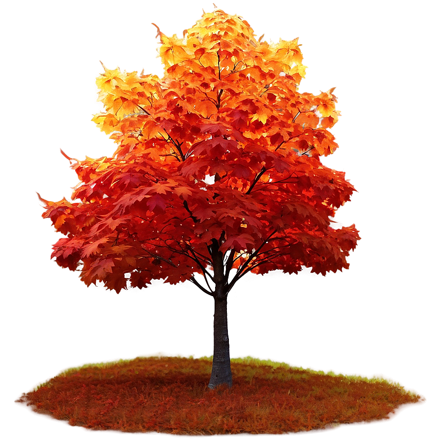 Maple Tree Glowing In Sunset Png Sfw43 PNG Image