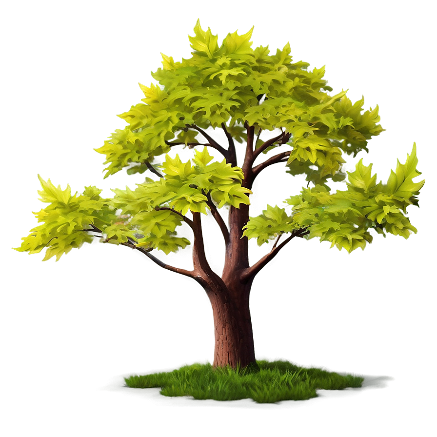 Maple Tree In Early Spring Png Qij PNG Image